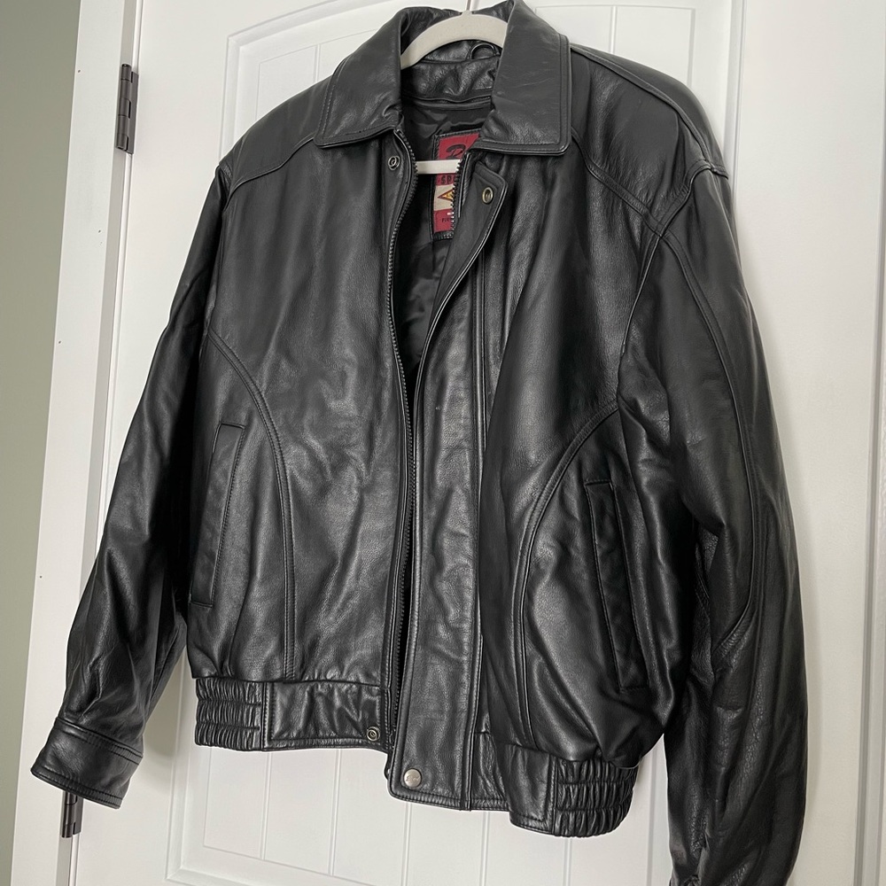Reeds Genuine Leather Jacket Bomber Style
